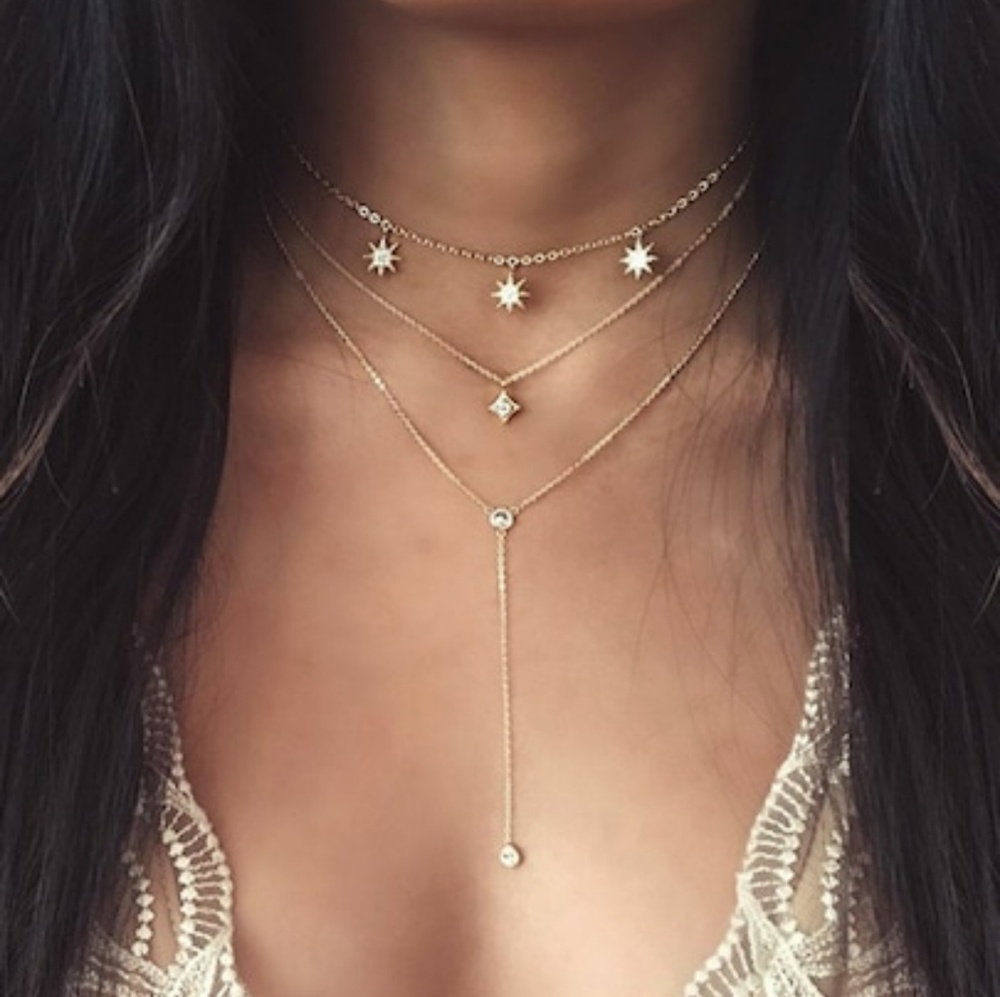 ✨Gold Layered Celestial Necklace✨